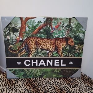 Chanel Jungle Wall Art Decor 20x16
